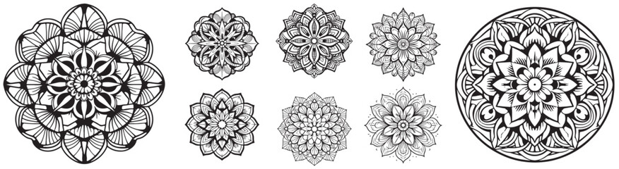 Coloring Page - Mandala - Verschiedene