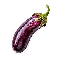 Eggplant isolated on transparent background cutout