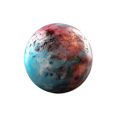 planet isolated on a white background. 3d render image with clipping path