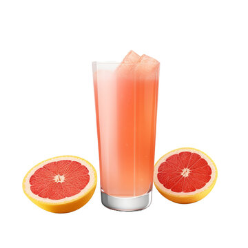 orange juice isolated on transparent background cutout