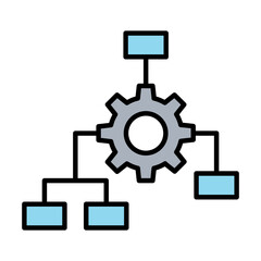 Process diagram icon