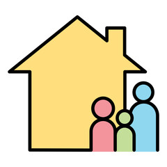 Family house icon