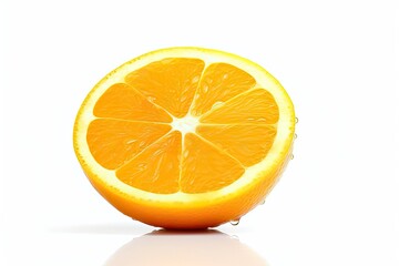 orange slice isolated