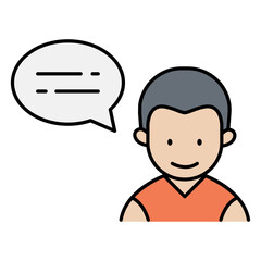 Man speaking icon