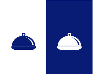 Food tray icon vector logo flat style illustration