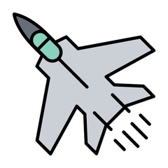 Jet plane icon