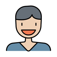 Man smile icon