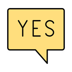 Say yes icon