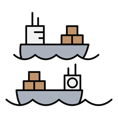 Cargo ships icon