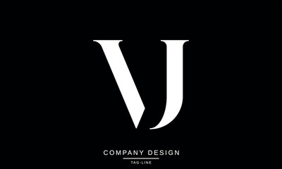 VJ, JV, Abstract Letters Logo Monogram