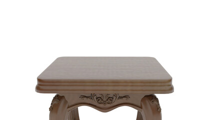 table isolated on white