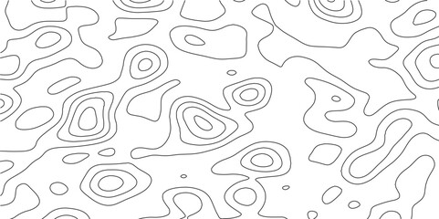 Abstract lines background. Contour maps. Vector illustration, Topo contour map on white background,  Line topography map contour background, geographic grid.