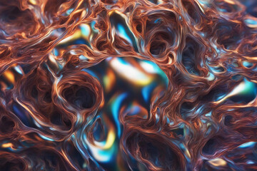 fractal of abstract background with bubbles