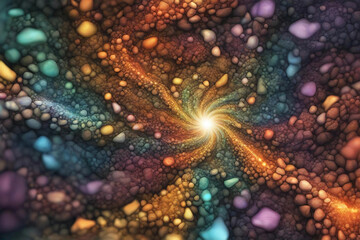 fractal of spinning abstract background