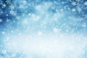 Fototapeta premium Christmas snowflake blue background material