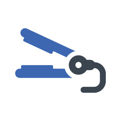 Hair straightener icon