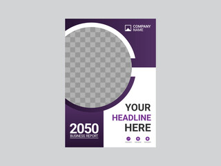 Modern business annual report template