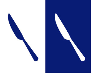 Knife kitchen icon flat style illustration