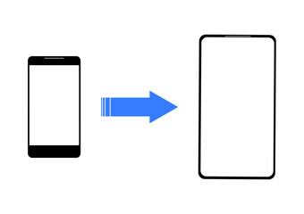 スマートフォンを新機種へ機種変更する © 楠　英浩