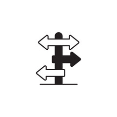 Guidance icon design with white background stock illustration