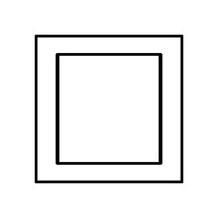 Fototapeta premium square line icon