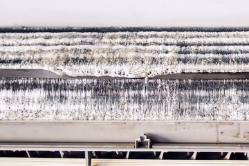  Cleaning the air conditioner by spraying. special foam for cleaning air conditioner