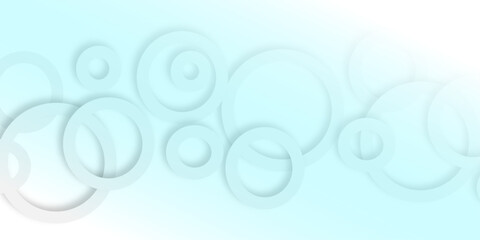 Blue vector background with circles, curves.black and white abstract background.Abstract white and grey geometric overlapping circle ring background with shadow. Vector illustration.