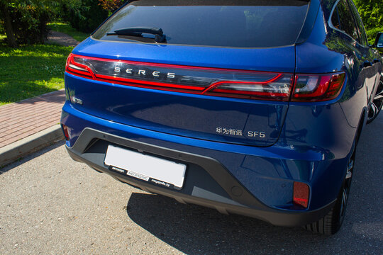 car on the road Seres SF5