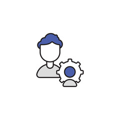 Teamwork icon design with white background stock illustration