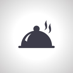 restaurant cloche icon. Food cloche icon.