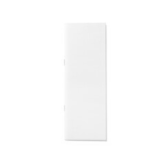 Blank white brochure papers isolated.