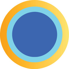 Retro element gradient shape vector art icon