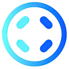 Retro element gradient shape vector art icon