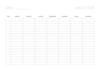 planner template