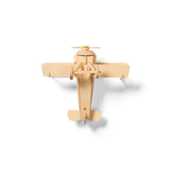 Isolated wooden plane toys for kid.