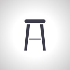 chair icon. Dining chair icon.