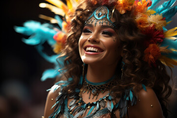 Carnivals and Celebrations. Energetic dancers and elaborate costumes capture the festive atmosphere of My Latin America. Generative Ai.