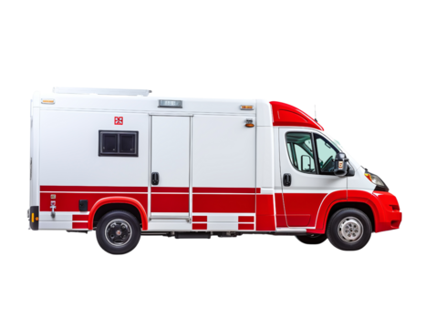 An ambulance is a specialized medical vehicle used for transporting individuals, often patients in need of urgent medical care - Powered by Adobe