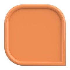 Price tag. Text box. 3D illustration.