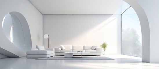 Contemporary a white home interior