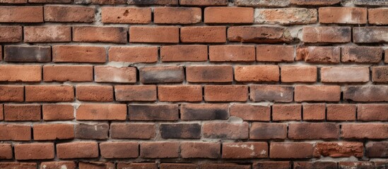 Detailed shot of a brick surface