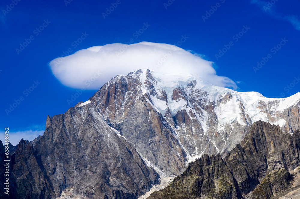 Poster Le Mont-Blanc depuis courmayeur