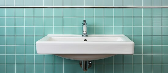 New contemporary bathroom with sink mirror and towel rail