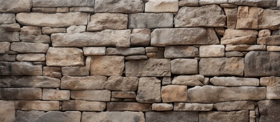 Plaster wall resembling stone