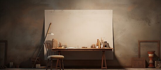 Home studio with a drafting table