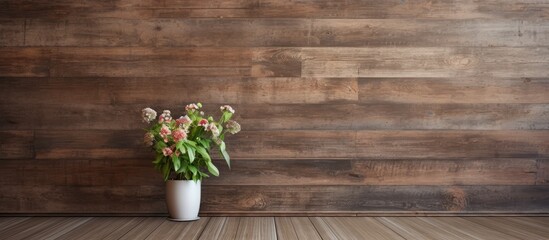 Wooden wall decorated in an ancient room