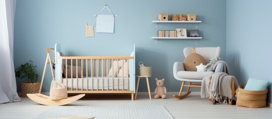 Cozy crib in baby s room