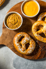 Warm Healthy Soft Bavarian Pretzels