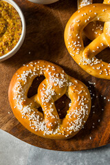Warm Healthy Soft Bavarian Pretzels