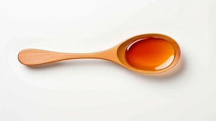 Close up of a spoon of vinegar